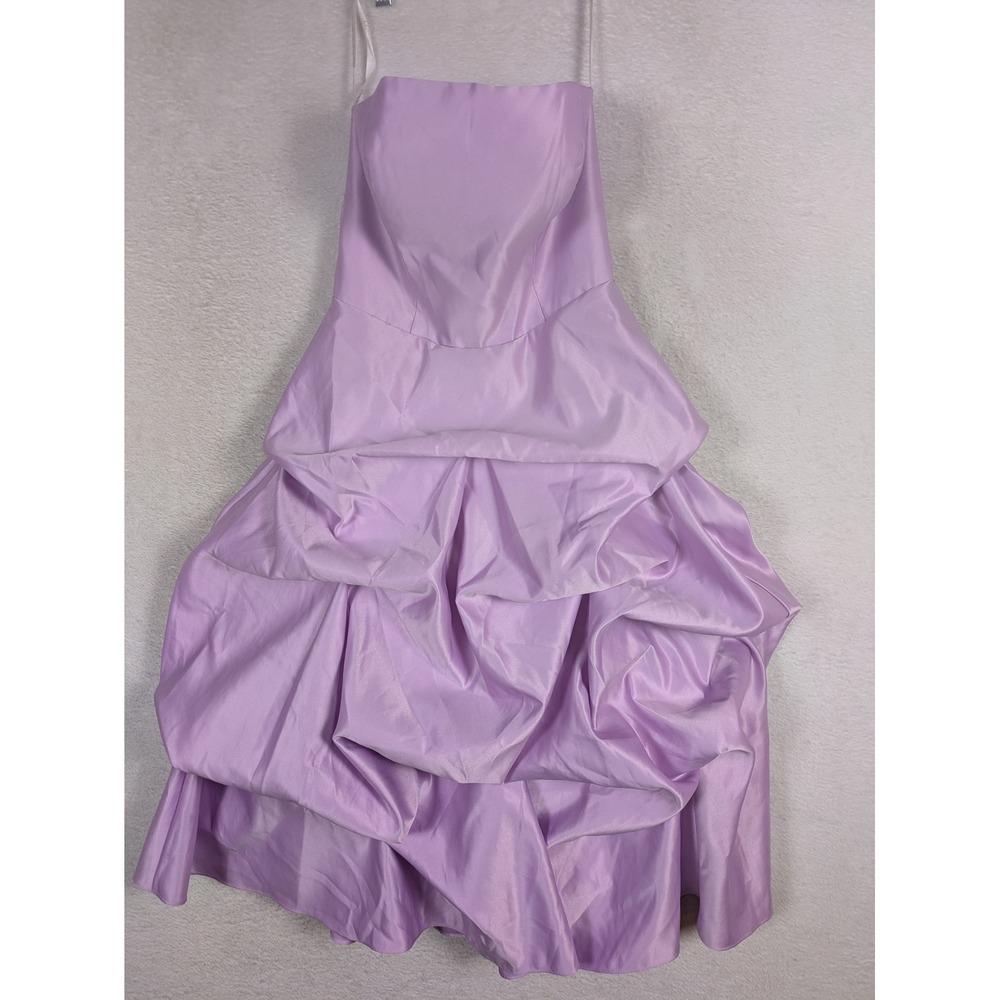 Cinderella Dress Women's 8 Lavender Strapless Tiered Bubble Skirt Formal Prom